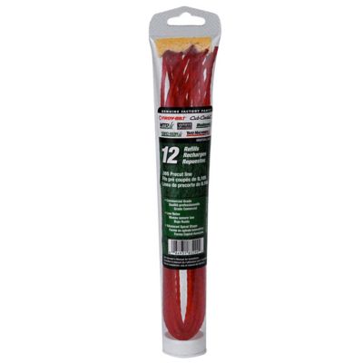 Troy-Bilt Precut Commercial Grade Trimmer Line, 0.105 in., 12-Pack