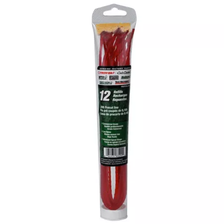 Troy-Bilt Pre-Cut Commercial Grade Cutting Line 0.105 in 12 Pack Trimmer Lines Spools & Blades