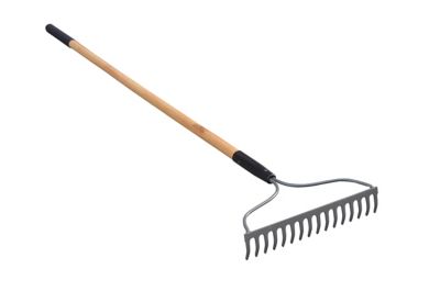 Image showing  16 in. Carbon Steel 16-Tine Welded Bow Rake