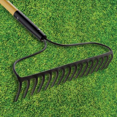 Image showing  16 in. Carbon Steel 16-Tine Welded Bow Rake