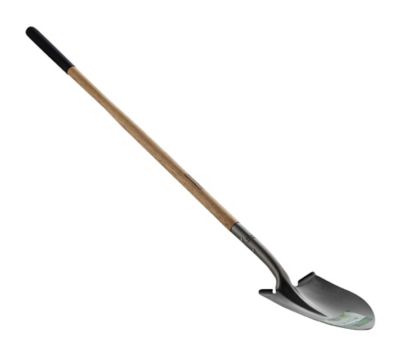 GroundWork 49 in. Hardwood Handle Round Point Shovel