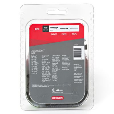 Image showing  18 in. AdvanceCut Chainsaw Chain, 3/8 in. Pitch, 0.050 in. Gauge, 60 Drive Links, D68