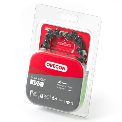 Oregon 20 in. AdvanceCut Chainsaw Chain, 3/8 in. Pitch, 0.050 in. Gauge, 72 Drive Links, D72