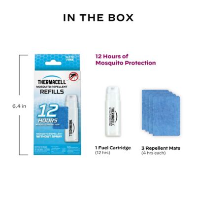 Image showing Thermacell Mosquito Repellent Refills, Set of 3 Mats and 1 Fuel Cartridge