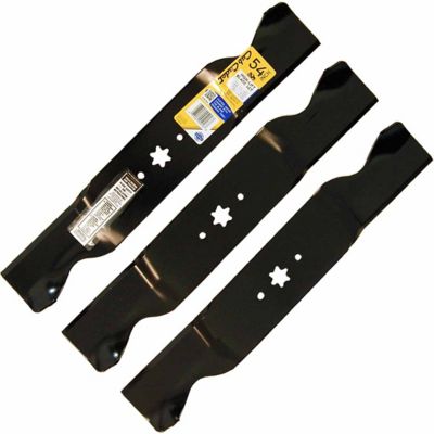 Image showing  54 in. High-Lift Lawn Mower Blades for Cub Cadet Mowers 2006+, 3-Pack
