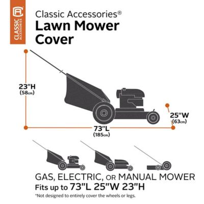 Image showing  Lawn Mower Cover, 27 in. x 75 in. x 23 in.