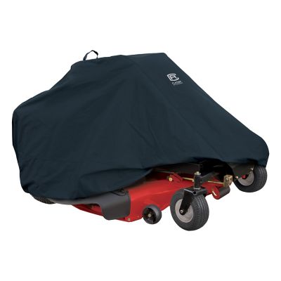 Classic Accessories Zero Turn Lawn Mower Cover for Zero-Turn Mowers I bought this cover hoping it would protect my cub cadet RZTL 54”” deck zero turn mower , It is a quality cover at an amazing price point , I am very pleased with how it functions , how it looks and functions ! 