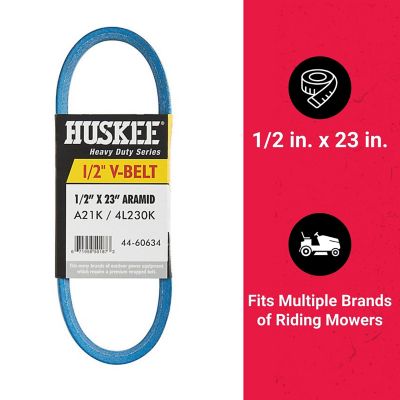 Image showing  0.5 in. x 23 in. Blue Aramid V-Belt