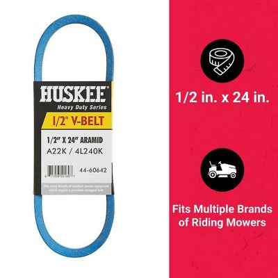 Image showing  0.5 in. x 24 in. Blue Aramid V-Belt