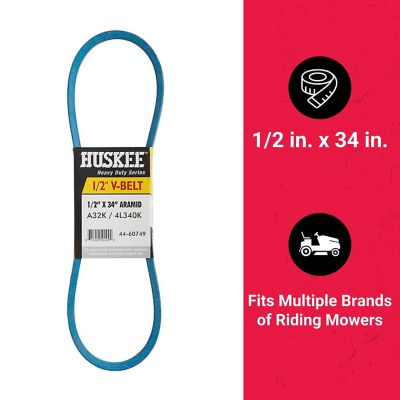 Image showing  0.5 in. x 34 in. Blue Aramid V-Belt