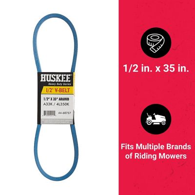 Image showing  0.5 in. x 35 in. Blue Aramid V-Belt