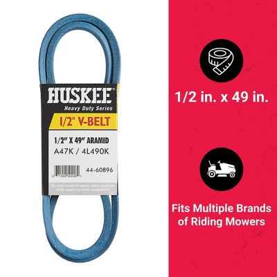 Image showing  0.5 in. x 49 in. Blue Aramid V-Belt