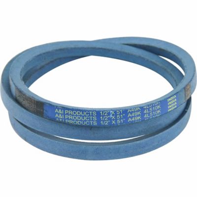 Huskee 0.5 in. x 51 in. Blue Aramid V-Belt
