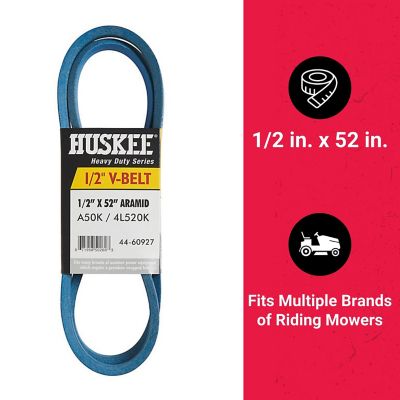 Image showing  0.5 in. x 52 in. Blue Aramid V-Belt