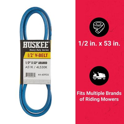 Image showing  0.5 in. x 53 in. Blue Aramid V-Belt