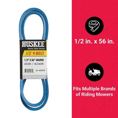 Image showing  0.5 in. x 56 in. Blue Aramid V-Belt