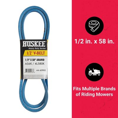 Image showing  0.5 in. x 58 in. Blue Aramid V-Belt