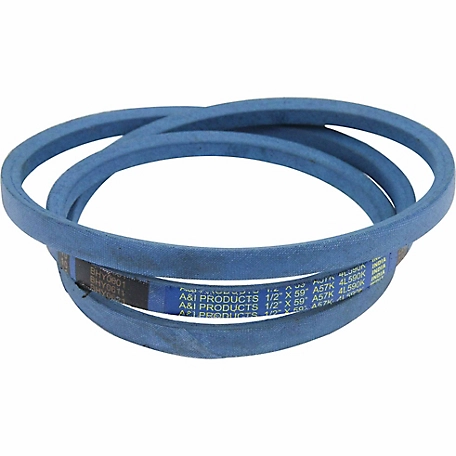 Huskee 0.5 in. x 59 in. Blue Aramid V-Belt