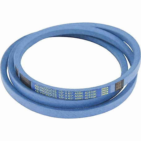 Huskee 0.5 in. x 61 in. Blue Aramid V-Belt