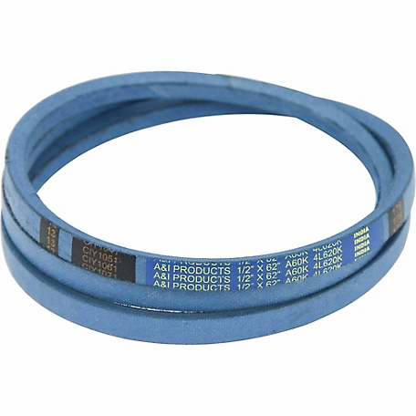 Huskee 0.5 in. x 62 in. Blue Kevlar V-Belt