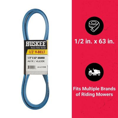 Image showing  0.5 in. x 63 in. Blue Aramid V-Belt