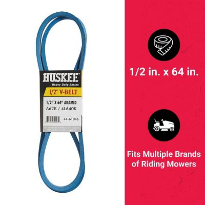 Image showing  0.5 in. x 64 in. Blue Aramid V-Belt