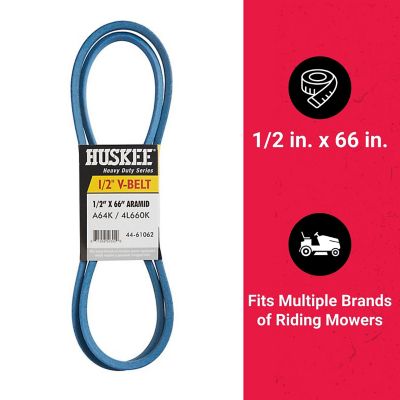 Image showing  0.5 in. x 66 in. Blue Aramid V-Belt