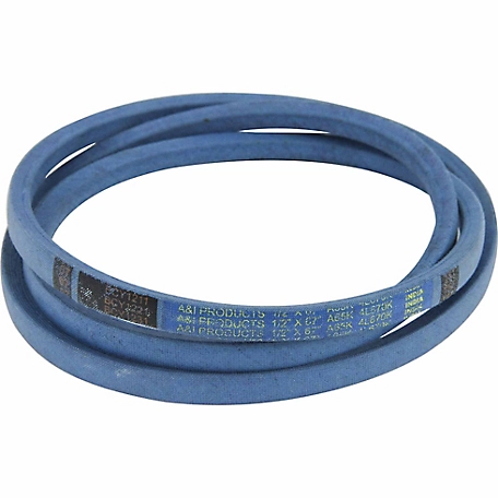 Huskee 0.5 in. x 67 in. Blue Aramid V-Belt