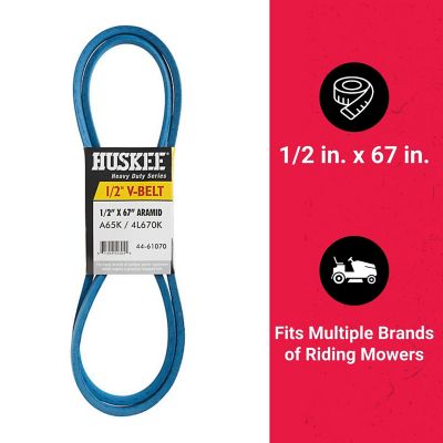 Image showing  0.5 in. x 67 in. Blue Aramid V-Belt