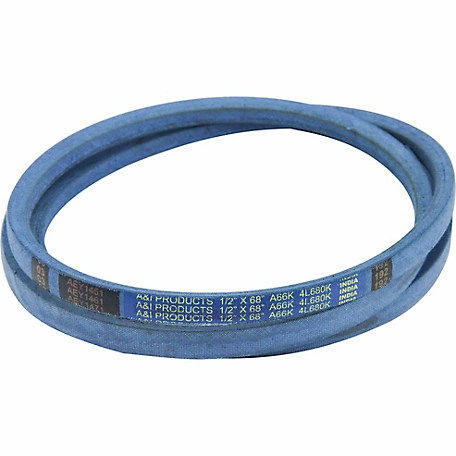 Huskee 0.5 in. x 68 in. Blue Aramid V-Belt