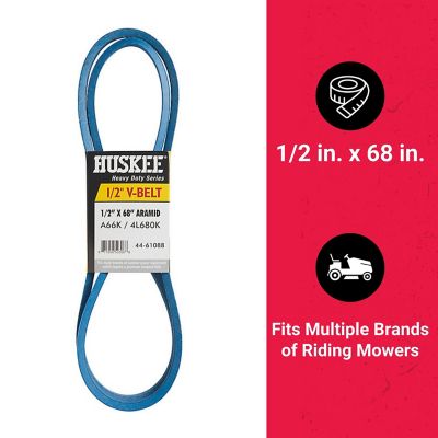 Image showing  0.5 in. x 68 in. Blue Aramid V-Belt