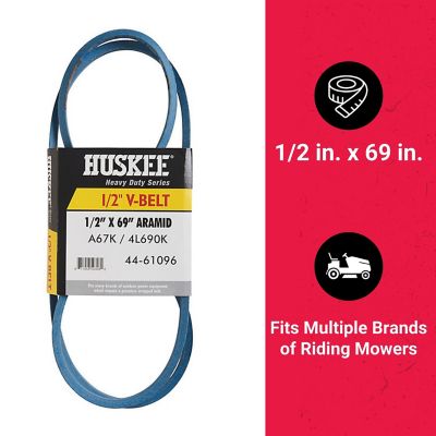 Image showing  0.5 in. x 69 in. Blue Aramid V-Belt