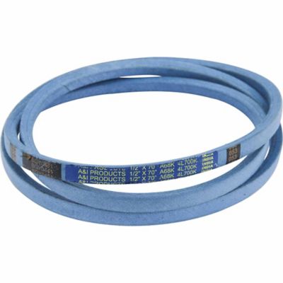 Image showing  0.5 in. x 70 in. Blue Aramid V-Belt