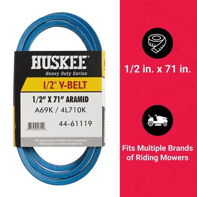 Image showing  0.5 in. x 71 in. Blue Aramid V-Belt