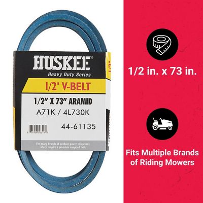 Image showing  0.5 in. x 73 in. Blue Aramid V-Belt