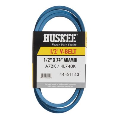 Image showing  0.5 in. x 74 in. Blue Aramid V-Belt