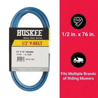 Image showing  0.5 in. x 76 in. Blue Aramid V-Belt