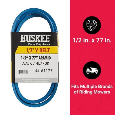 Image showing  0.5 in. x 77 in. Blue Aramid V-Belt