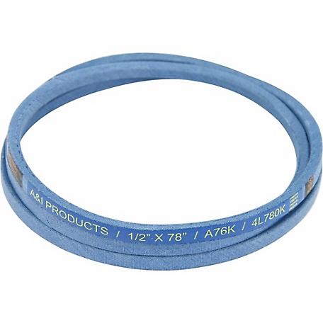 Huskee 0.5 in. x 78 in. Blue Aramid V-Belt
