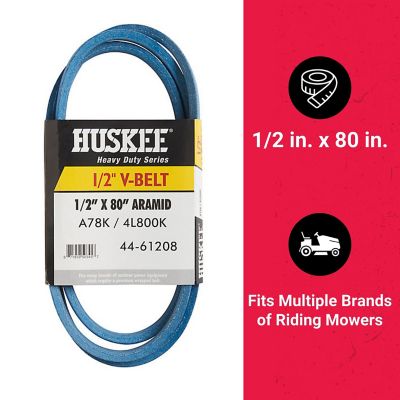 Image showing  0.5 in. x 80 in. Blue Aramid V-Belt