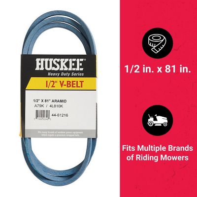 Image showing  0.5 in. x 81 in. Blue Aramid V-Belt