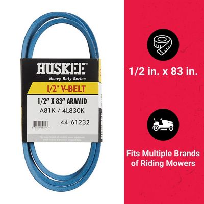 Image showing  0.5 in. x 83 in. Blue Aramid V-Belt