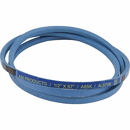 Huskee 0.5 in. x 87 in. Blue Aramid V-Belt
