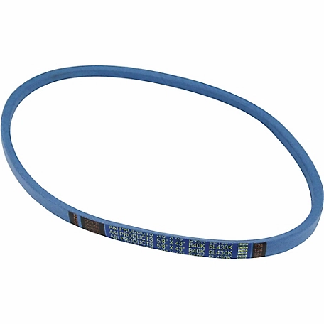Huskee 0.625 in. x 43 in. Blue Aramid V-Belt