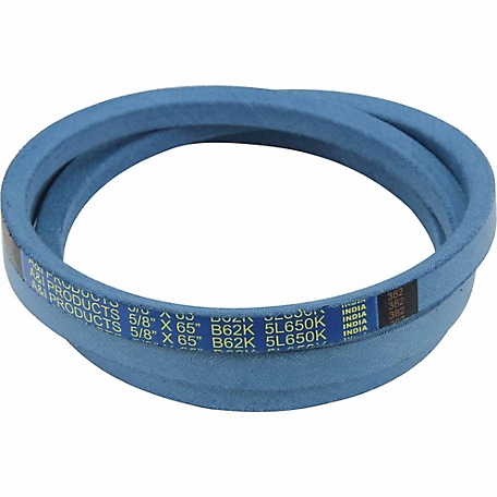 Huskee 0.625 in. x 65 in. Blue Aramid V-Belt