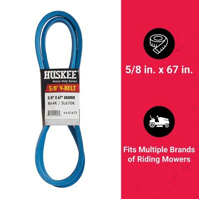 Image showing  0.625 in. x 67 in. Blue Aramid V-Belt