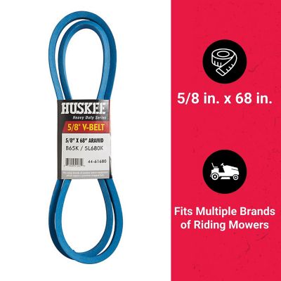 Image showing  0.625 in. x 68 in. Blue Aramid V-Belt