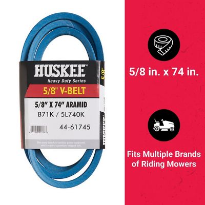 Image showing  0.625 in. x 74 in. Blue Aramid V-Belt