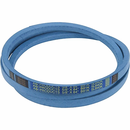 Huskee 0.625 in. x 84 in. Blue Aramid V-Belt