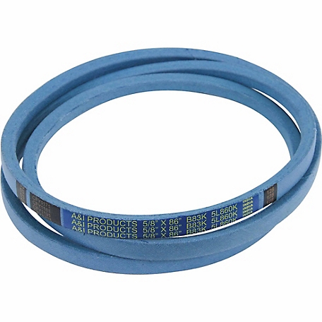 Huskee 0.625 in. x 86 in. Blue Aramid V-Belt